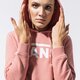 Női pulóver VANS PULÓVER KAPUCNIS CLASSIC V II HOODIE vn0a53ovzls1 szín: rózsaszín