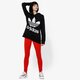Női pulóver ADIDAS PULÓVER TREFOIL HOODIE ADICOLOR ce2408 szín: fekete