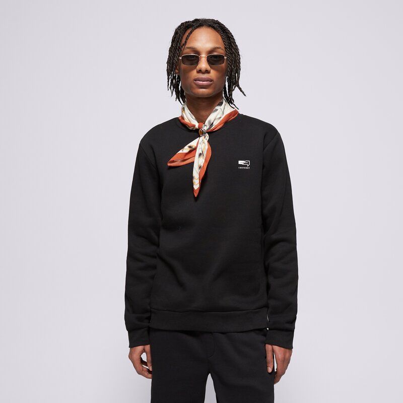 CONFRONT PULÓVER SMALL LOGO CREW BLACK