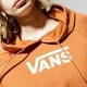 Női pulóver VANS PULÓVER KAPUCNIS WM FLYING V FT BOXY HOODIE ADOBE vn0a4bg3vwq1 szín: barna