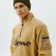 Férfi pulóver ELLESSE POLÁR TRAVESTIMENTO 1/2 ZIP TOP BEIGE shk12447214 szín: bézs
