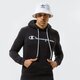 Férfi pulóver CHAMPION PULÓVER KAPUCNIS HOODED SWEATSHIRT 214138kk001 szín: fekete