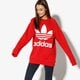 Női pulóver ADIDAS PULÓVER OVERSIZED SWEAT ADICOLOR dh3140 szín: piros