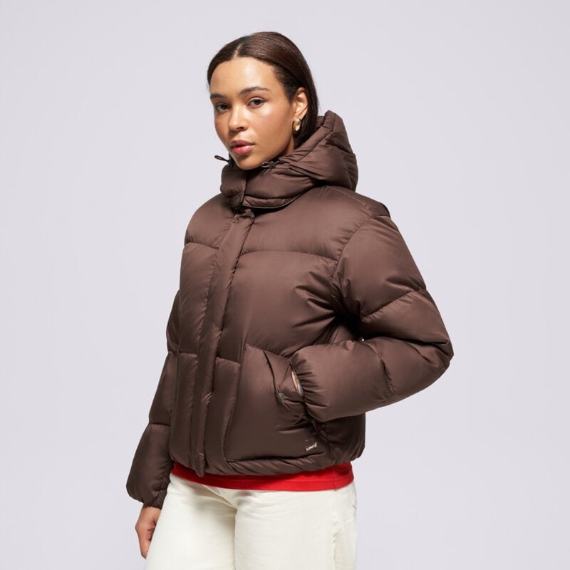 LEVI'S KABÁT PEHELY WESTERN BUBBLE SHORTIE BROWNS