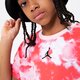 Gyerek póló JORDAN PÓLÓ ESSENTIALS SMOKE DYE TEE GIRL 45b328-x24 szín: rózsaszín