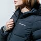 Női télikabát CHAMPION KABÁT HOODED POLYFILLED JACKET REGULAR 113424kk001 szín: fekete
