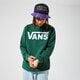 Férfi pulóver VANS PULÓVER VANS CLASSIC CREW II vn0a456aeei1 szín: zöld