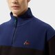 Férfi pulóver NEW ERA POLÁR NEW ERA COLOURBLOCK QUARTER ZIP 12893059 szín: fekete