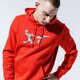 Férfi pulóver REEBOK PULÓVER KAPUCNIS TJ HOODY 4 gk9163 szín: piros
