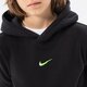 Gyerek pulóver NIKE PULÓVER KAPUCNIS B NSW ZIGZAG FLC BOY do2669-010 szín: fekete