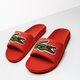 Férfi papucsok és szandálok LACOSTE CROCO SLIDE 120 2 US 739cma0062abw szín: piros
