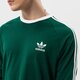 Férfi póló ADIDAS PÓLÓ 3-STRIPES LS T he9533 szín: zöld