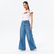 Női nadrágok LEVI'S NADRÁG XL FLOOD a4020-0003 szín: sötétkék