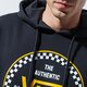 Férfi pulóver VANS PULÓVER KAPUCNIS CHECKER 66 PO vn0a4rr3blk1 szín: fekete