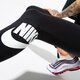 Női nadrágok NIKE LEGGINGS W NSW LEGASEE LGGNG HW FUTURA bq9771-010 szín: fekete