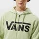 Férfi pulóver VANS PULÓVER CIPZÁRAS KAPUCNIS MN VANS CLASSIC ZIP HOODIE II vn0a456cysj1 szín: zöld