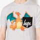 Női póló HYPE PÓLÓ SS CHARIZARD POCKET hpok074 szín: szürke