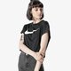 Női póló NIKE TOP W NSW SWSH TOP CROP SS SPORTSWEAR ar3064-010 szín: fekete