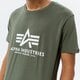 Férfi póló ALPHA INDUSTRIES PÓLÓ BASIC T 100501-142 szín: khaki