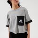 Női póló NIKE PÓLÓ W NSW SS TOP HTG dd5685-063 szín: szürke