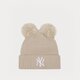 Női téli sapka NEW ERA SAPKA WMNS DOUBLE POM BEANIE NYY NEW YORK YANKEES 60364292 szín: bézs