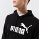 Férfi pulóver PUMA PULÓVER KAPUCNIS ESS BIG LOGO HOODIE FL - PUMA BLACK 58668601 szín: fekete