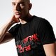 Férfi póló CONFRONT PÓLÓ FOOT PRINT BLK TEE cf39tsm60002 szín: fekete