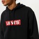Férfi pulóver LEVI'S BOXTAB OVERHEAD HOODIE  38821-0114 szín: fekete