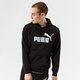 Férfi pulóver PUMA PULÓVER KAPUCNIS ESS BIG LOGO HOODIE FL - PUMA BLACK 58668601 szín: fekete