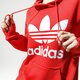 Női pulóver ADIDAS PULÓVER KAPUCNIS TRF HOODIE fm3298 szín: piros