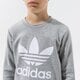 Gyerek pulóver ADIDAS PULÓVER TREFOIL CREW BOY gd2709 szín: szürke