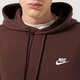 Férfi pulóver NIKE PULÓVER KAPUCNIS SPORTSWEAR CLUB FLEECE bv2654-227 szín: barna