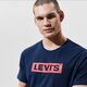 Férfi póló LEVI'S PÓLÓ BOXTAB GRAPHIC TEE 85785-0029 szín: sötétkék