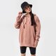 Női pulóver NIKE PULÓVER KAPUCNIS SPORTSWEAR OVERSIZED dq5097-609 szín: rózsaszín