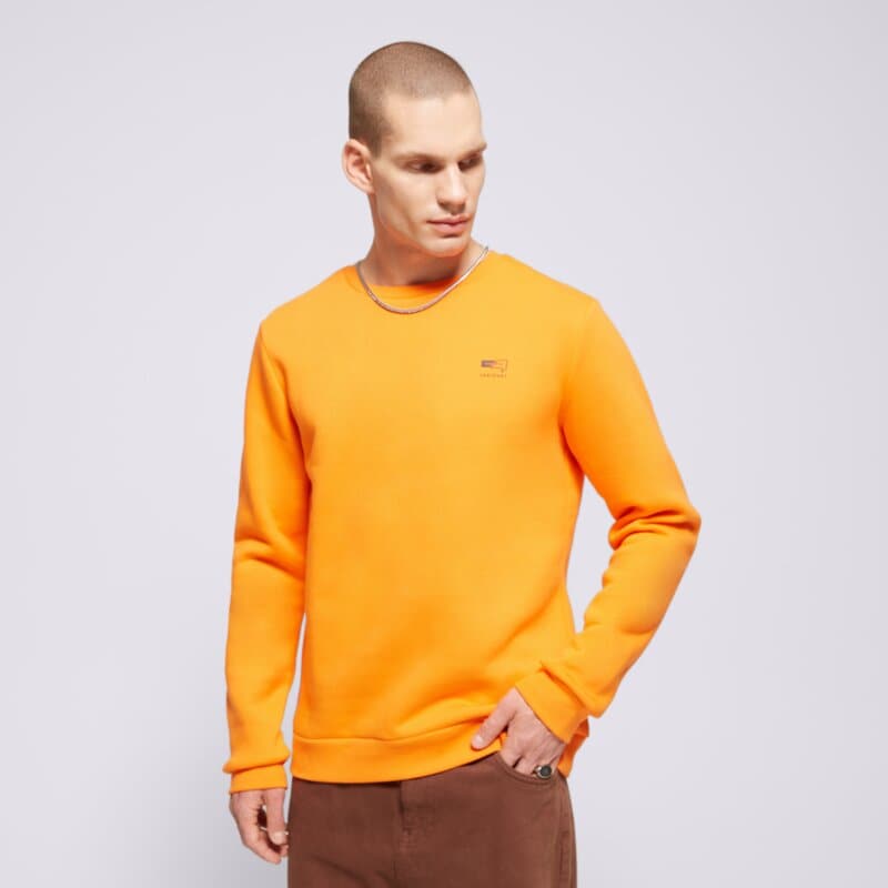 CONFRONT PULÓVER SMALL LOGO CREW ORANGE