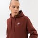 Férfi pulóver NIKE PULÓVER KAPUCNIS SPORTSWEAR CLUB FLEECE bv2654-217 szín: barna