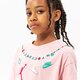 Gyerek póló JORDAN PÓLÓ BRAIDED JUMBO JM TEE GIRL 45b598-a6p szín: rózsaszín