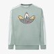Gyerek pulóver ADIDAS PULÓVER CREW GIRL ib8596 szín: szürke