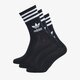 Női zoknik ADIDAS 3 PACK SOLID MID CREW SOCKS  gd3576 szín: fekete