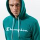 Férfi pulóver CHAMPION PULÓVER KAPUCNIS HOODED SWEATSHIRT 214138gs040 szín: zöld