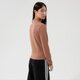 Női póló NIKE PÓLÓ W NSW ESSNTL MOCK LS TOP dd5882-256 szín: barna