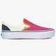 Női tornacipők VANS UA CLASSIC SLIP-ON PLATFORM vn0a3jezwvy1 szín: rózsaszín