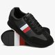 Férfi sportcipők TOMMY HILFIGER CORPORATE LEATHER FLAG RUNNER fm0fm02380990 szín: fekete