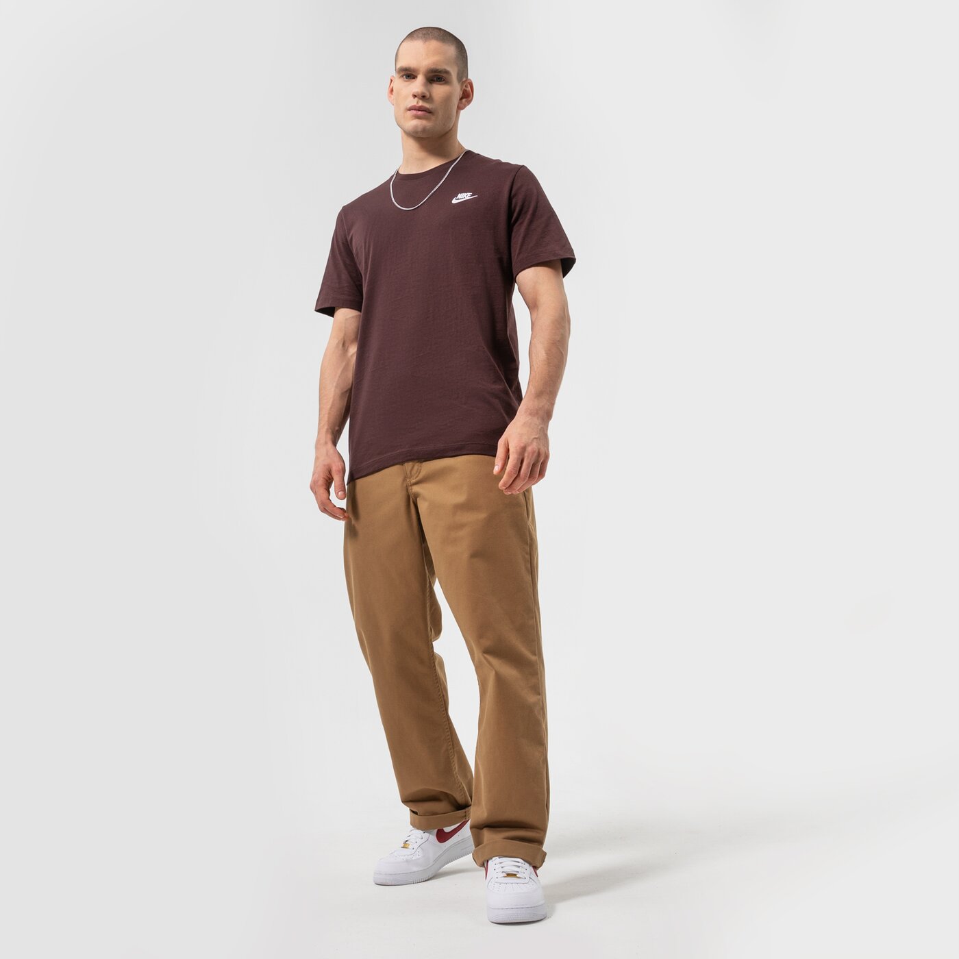 maroon nike polo
