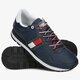 Férfi sportcipők TOMMY HILFIGER LEATHER LIFESTYLE SNEAKER em0em00349cey szín: sötétkék