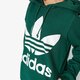 Női pulóver ADIDAS PULÓVER TREFOIL HOODIE ce2412 szín: zöld
