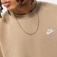 Férfi pulóver NIKE PULÓVER NIKE SPORTSWEAR CLUB FLEECE bv2662-247 szín: barna