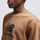Férfi pulóver NEW BALANCE PULÓVER ESSENTIALS STACKED LOGO mt31538dhe szín: barna