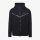Férfi pulóver NIKE PULÓVER CIPZÁRAS KAPUCNIS NSW TECH FLC HOOD cu4489-010 szín: fekete