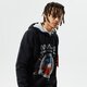 Férfi pulóver ALPHA INDUSTRIES PULÓVER KAPUCNIS MISSION TO MARS HOODY 12633003 szín: fekete